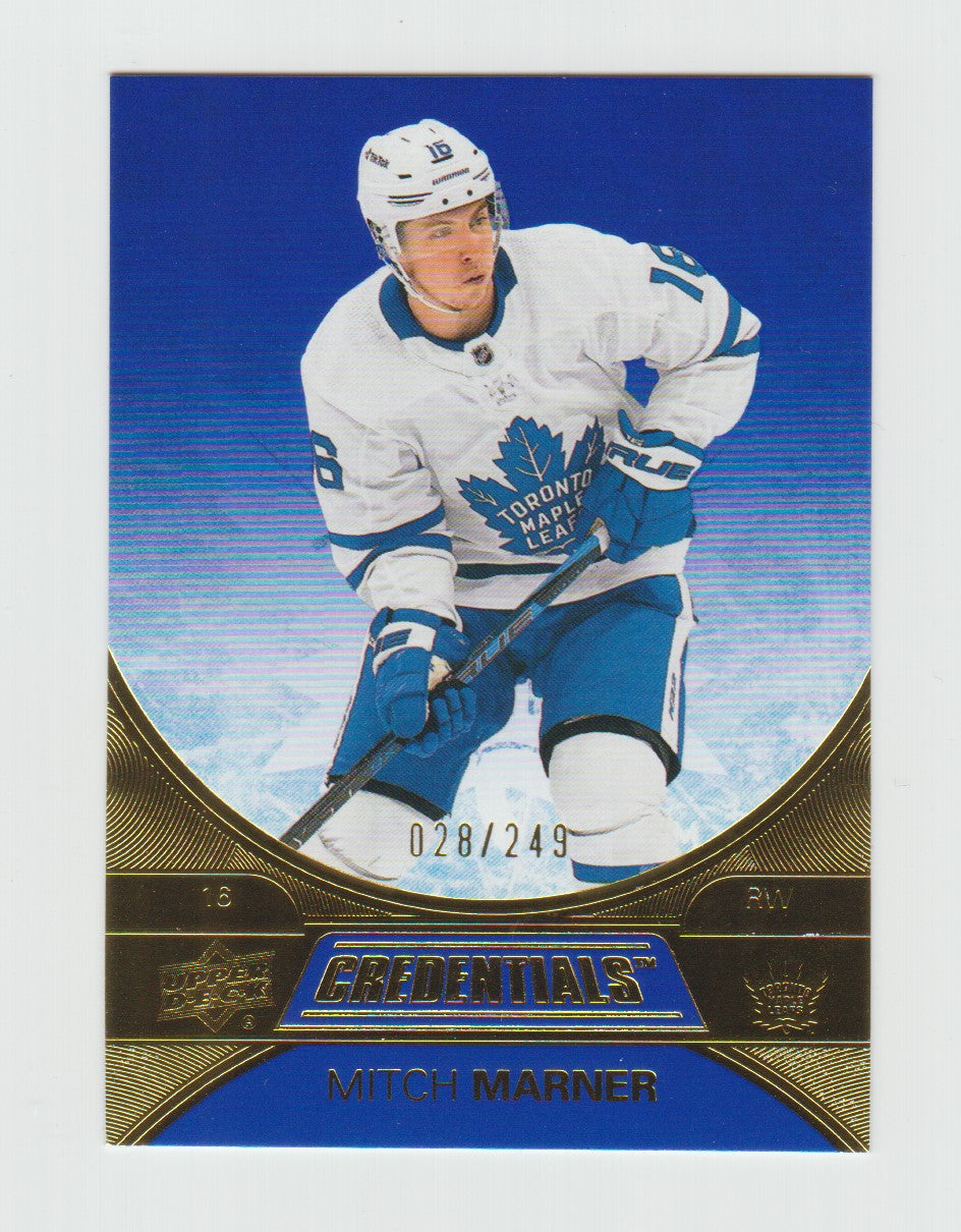 2021-22 Upper Deck Credentials Indigo #41 Mitch Marner