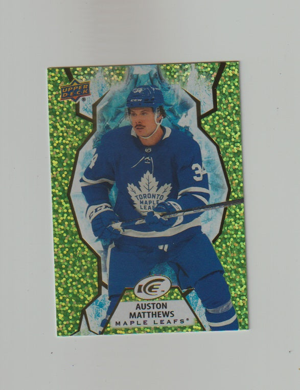 2021-22 Upper Deck Ice Green #62 Auston Matthews