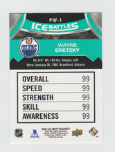 Load image into Gallery viewer, 2021-22 Upper Deck MVP Ice Battles #PW-1 Wayne Gretzky
