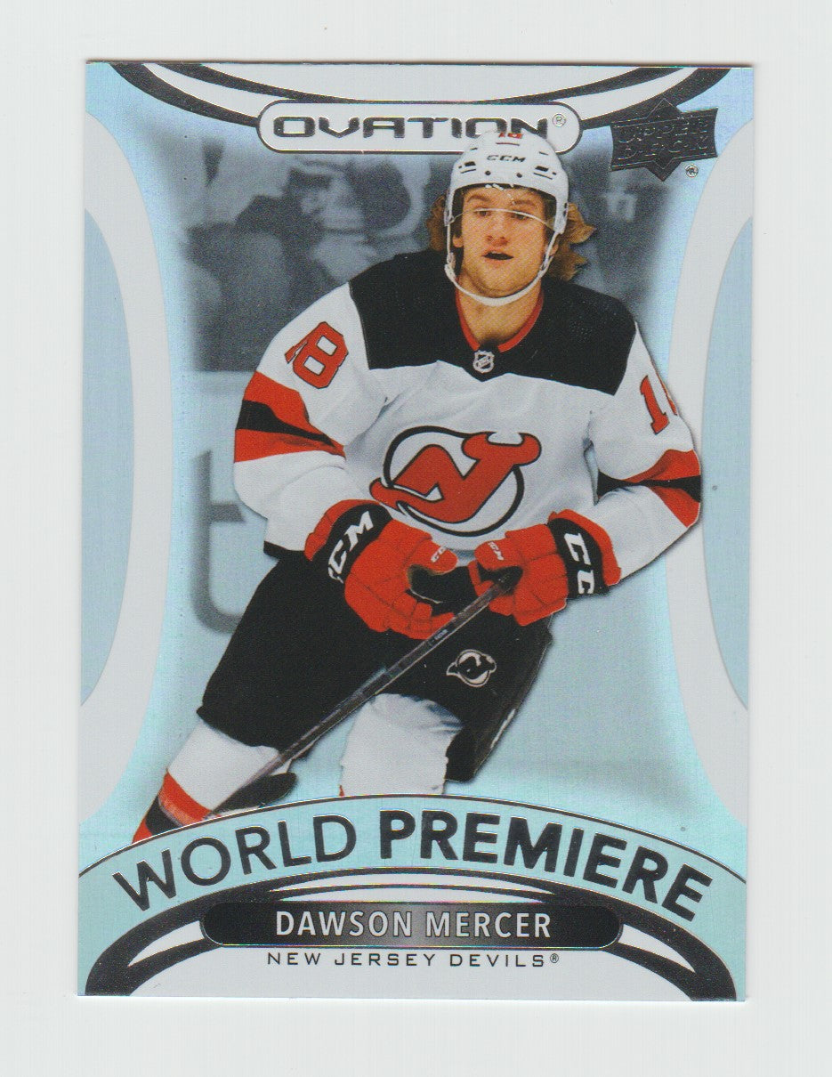 2021-22 Upper Deck Ovation World Premiere #WP-41 Dawson Mercer