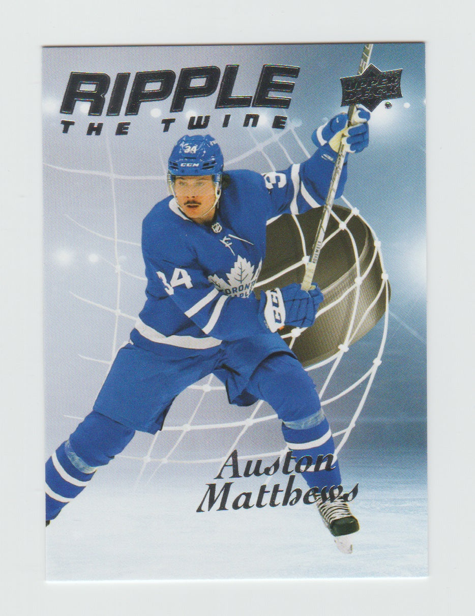 2021-22 Upper Deck Ripple the Twine #RT-11 Auston Matthews