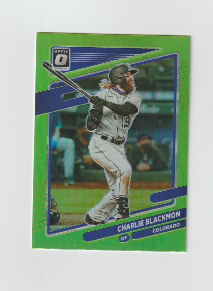 2021 Donruss Optic Lime Green #128 Charlie Blackmon