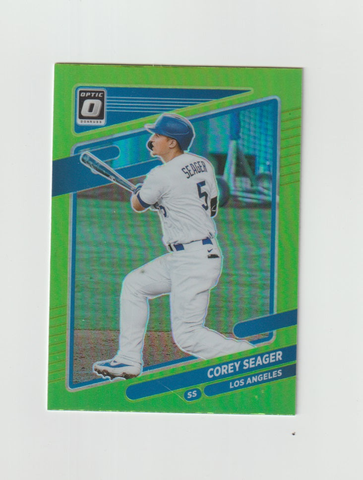 2021 Donruss Optic Lime Green #134 Corey Seager