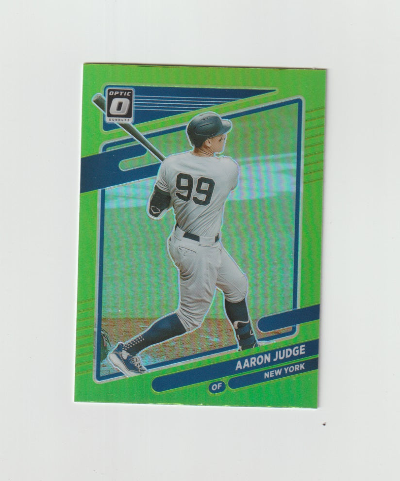 2021 Donruss Optic Lime Green #184 Aaron Judge