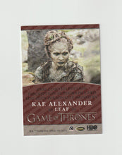 Load image into Gallery viewer, 2021 Game of Thrones Iron Anniversary Inscriptions Kae Alexander as Leaf
