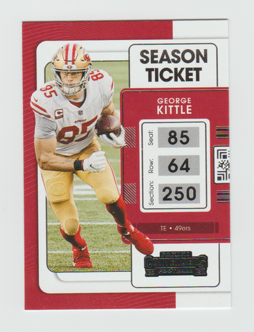 2021 PANINI CONTENDERS FOOTBALL TRAVIS KELCE KANSAS CITY CHIEFS 49 SEASON  TICKET