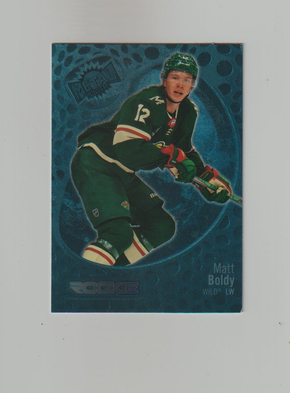 2022-23 Metal Universe Blue Spectrum FX #153 Matt Boldy