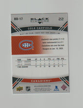 Load image into Gallery viewer, 2022-23 Upper Deck 06-07 Black Diamond Retro #BD-17 Cole Caufield
