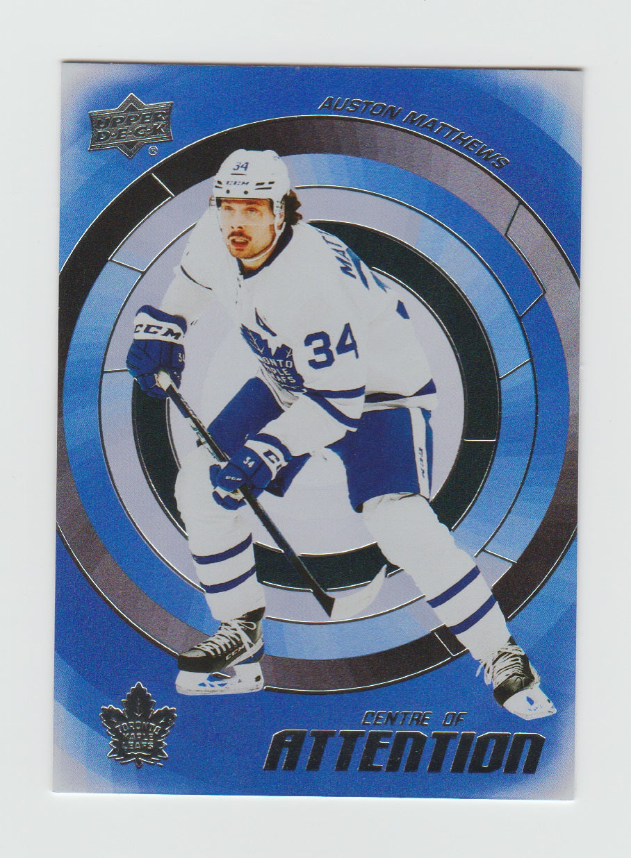 2022-23 Upper Deck Centre of Attention #CA-25 Auston Matthews