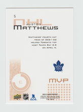 Load image into Gallery viewer, 2022-23 Upper Deck MVP 20th Anniversary #5 Auston Matthews
