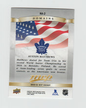 Load image into Gallery viewer, 2022-23 Upper Deck MVP Domains Gold #NA-2 Auston Matthews
