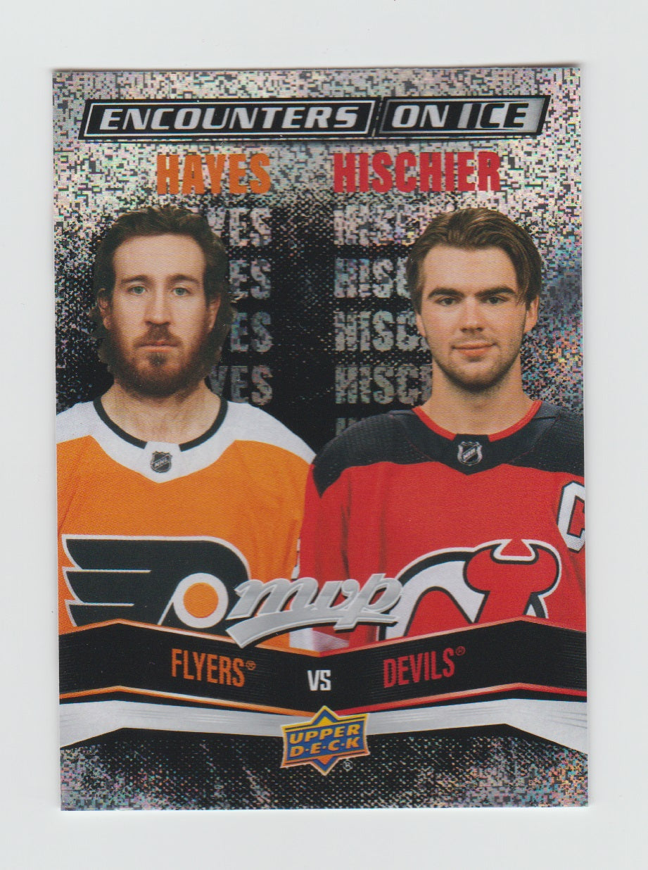 2022-23 Upper Deck MVP Encounters On Ice #EI-15 Kevin Hayes & Nico Hischier