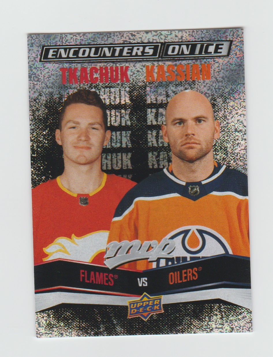 2022-23 Upper Deck MVP Encounters On Ice #EI-1 Matthew Tkachuk & Zack Kassian