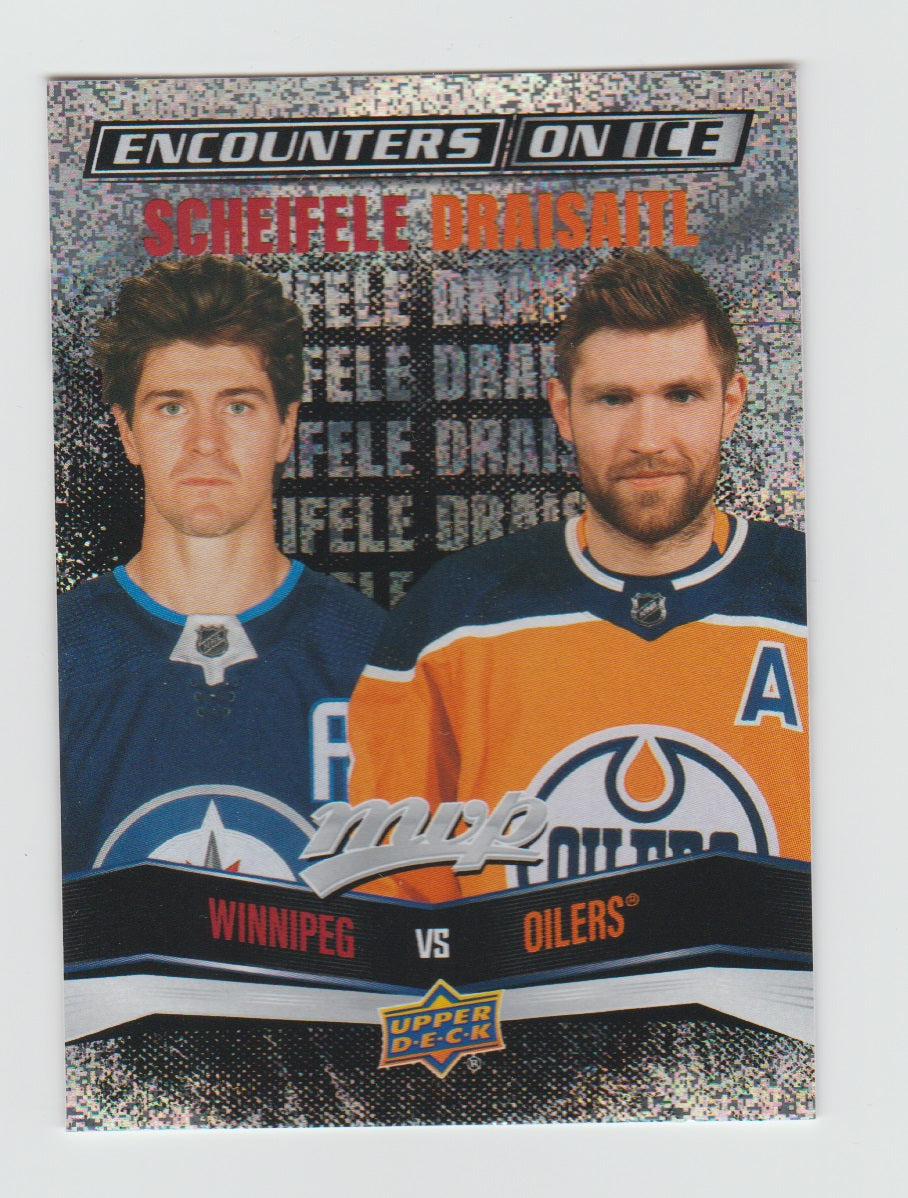 2022-23 Upper Deck MVP Encounters On Ice #EI-20 Mark Scheifele & Leon Draisaitl