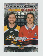 Load image into Gallery viewer, 2022-23 Upper Deck MVP Encounters On Ice #EI-7 David Pastrnak &amp; Brendan Gallagher
