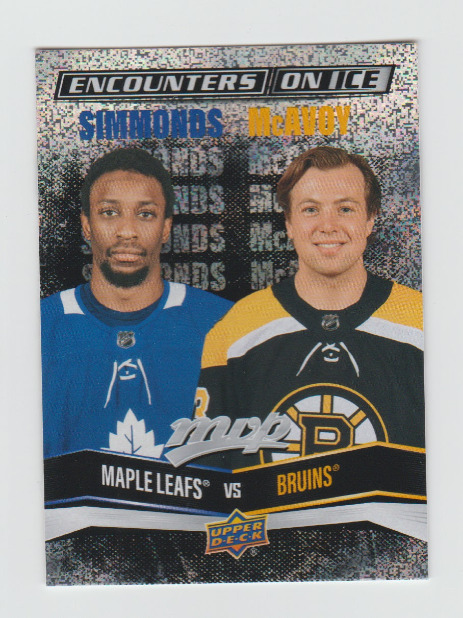 2022-23 Upper Deck MVP Encounters On Ice #EI-8 Wayne Simmonds & Charlie McAvoy