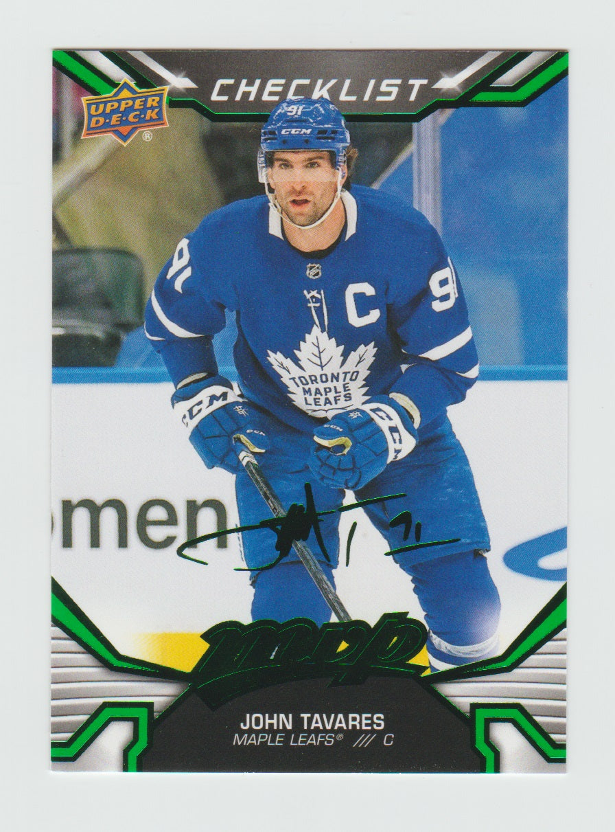 2022-23 Upper Deck MVP Green Script #200 John Tavares