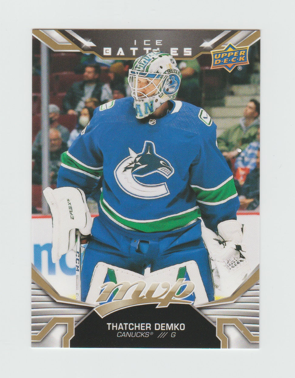 2022-23 Upper Deck MVP Ice Battles Gold #171 Thatcher Demko