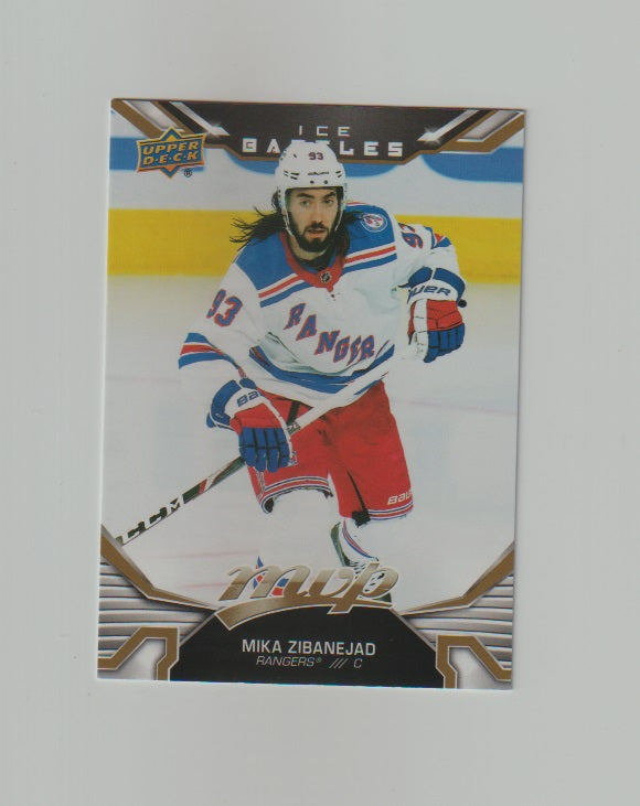 2022-23 Upper Deck MVP Ice Battles Gold #185 Mika Zibanejad