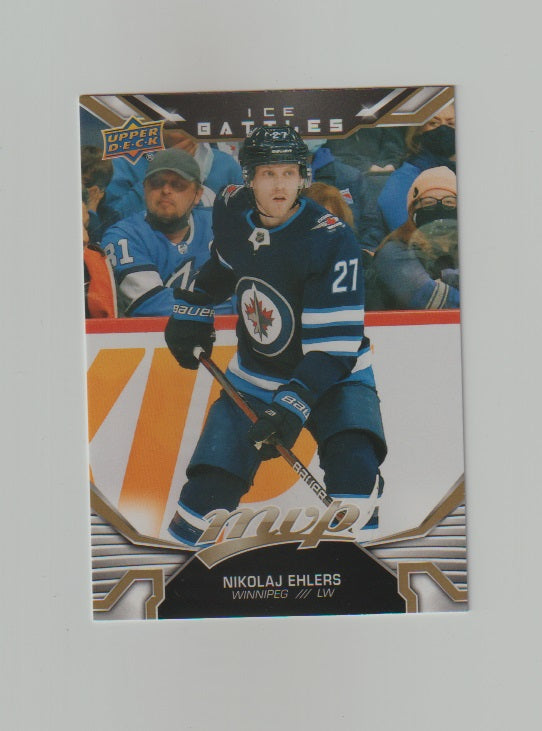 2022-23 Upper Deck MVP Ice Battles Gold #189 Nikolaj Ehlers