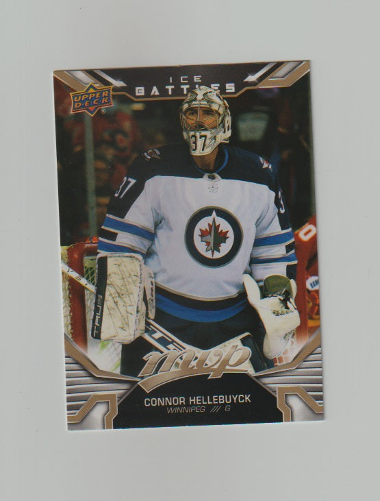 2022-23 Upper Deck MVP Ice Battles Gold #205 Connor Hellebuyck