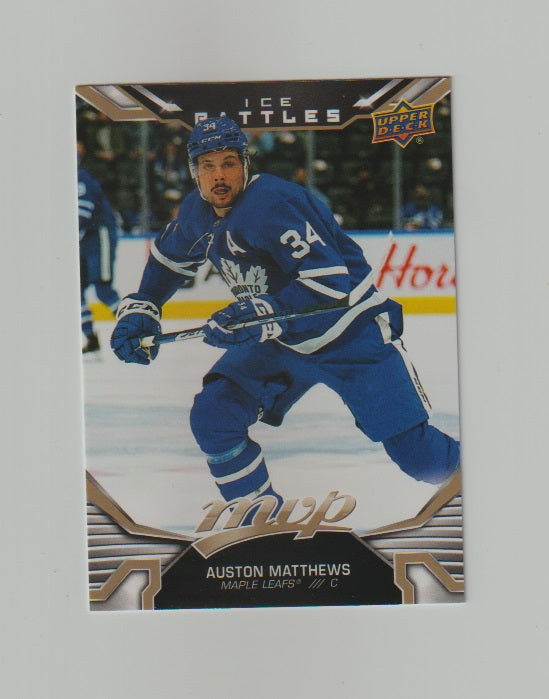 2022-23 Upper Deck MVP Ice Battles Gold #215 Auston Matthews