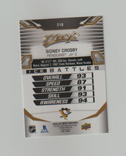 Load image into Gallery viewer, 2022-23 Upper Deck MVP Ice Battles Gold #218 Sidney Crosby
