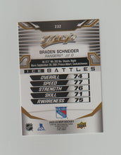 Load image into Gallery viewer, 2022-23 Upper Deck MVP Ice Battles Gold #232 Braden Schneider
