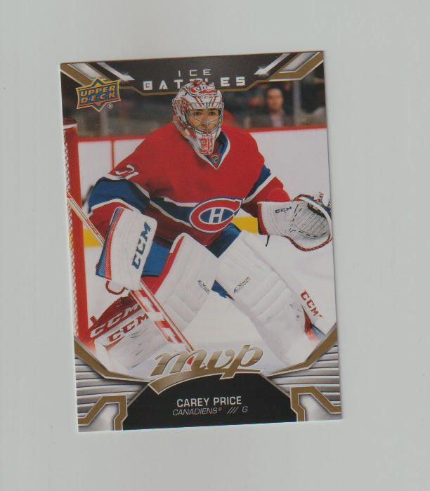 2022-23 Upper Deck MVP Ice Battles Gold #3 Carey Price