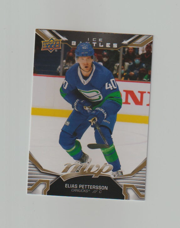 2022-23 Upper Deck MVP Ice Battles Gold #4 Elias Pettersson