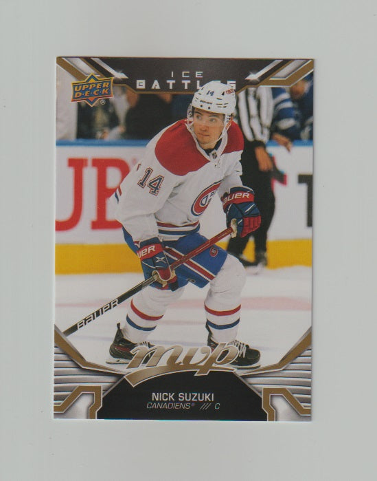 2022-23 Upper Deck MVP Ice Battles Gold #58 Nick Suzuki