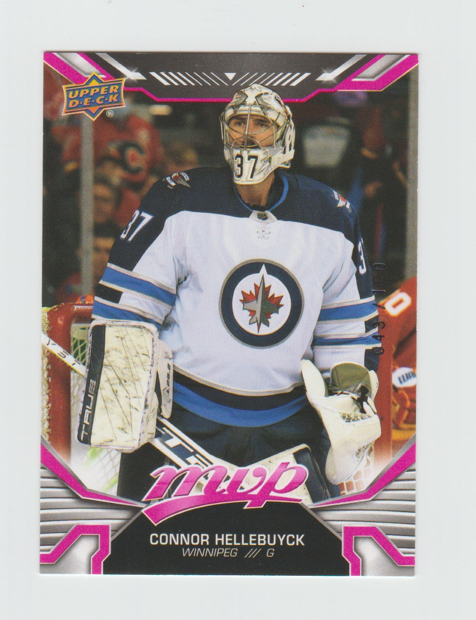 2022-23 Upper Deck MVP Magenta #205 Connor Hellebuyck