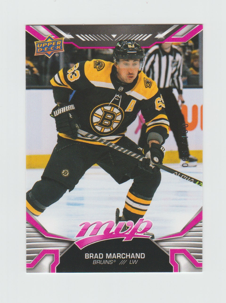 2022-23 Upper Deck MVP Magenta #214 Brad Marchand