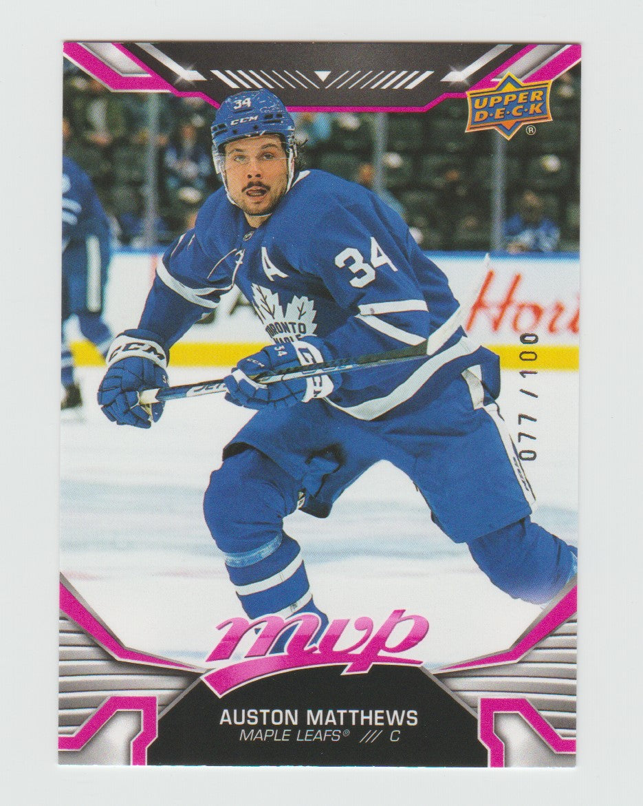 2022-23 Upper Deck MVP Magenta #215 Auston Matthews