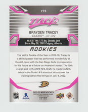 Load image into Gallery viewer, 2022-23 Upper Deck MVP Magenta #226 Brayden Tracey
