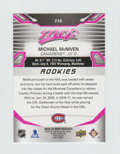 Load image into Gallery viewer, 2022-23 Upper Deck MVP Magenta #238 Michael McNiven
