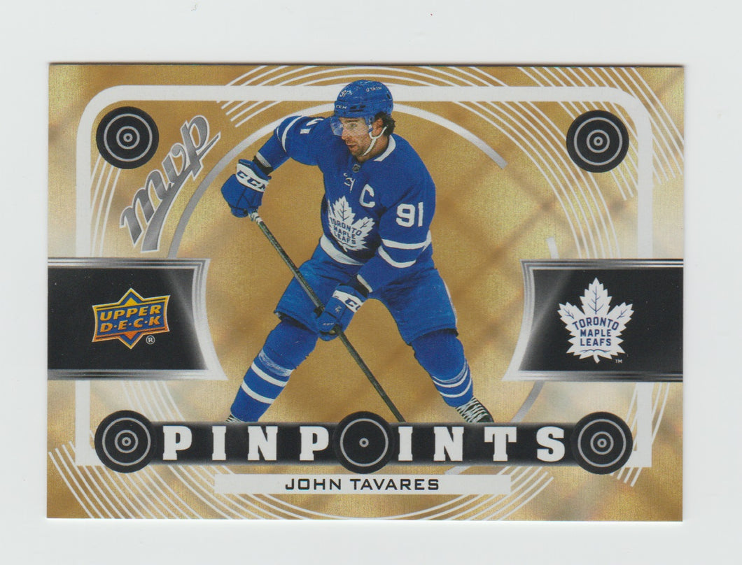 2022-23 Upper Deck MVP Pinpoints Gold #PP-24 John Tavares