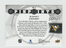 Load image into Gallery viewer, 2022-23 Upper Deck MVP Pinpoints Gold #PP-2 Sidney Crosby
