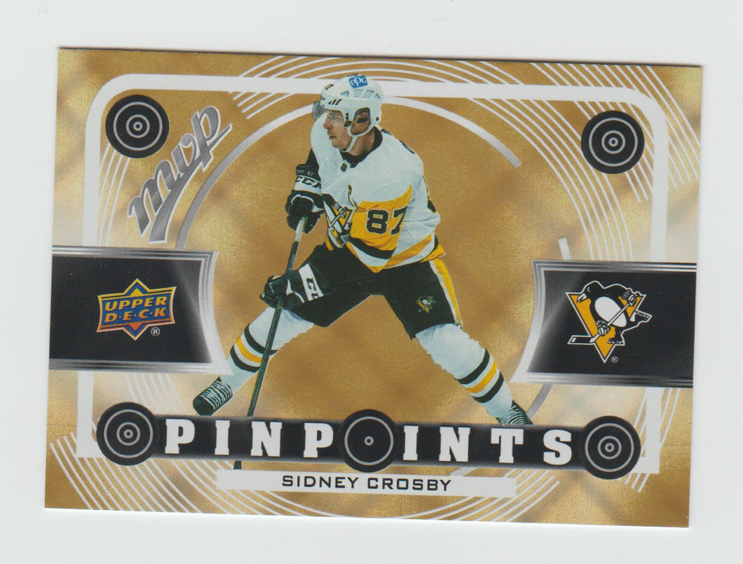 2022-23 Upper Deck MVP Pinpoints Gold #PP-2 Sidney Crosby