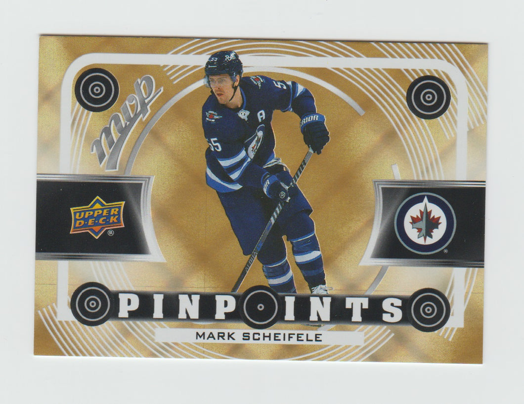 2022-23 Upper Deck MVP Pinpoints Gold #PP-4 Mark Scheifele