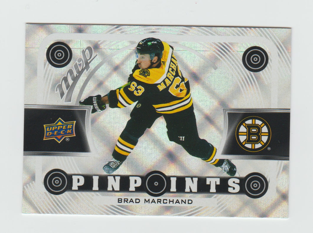 2022-23 Upper Deck MVP Pinpoints #PP-18 Brad Marchand