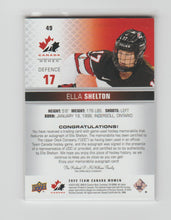 Load image into Gallery viewer, 2022-23 Upper Deck Team Canada Juniors Patch Autograph #49 Ella Shelton
