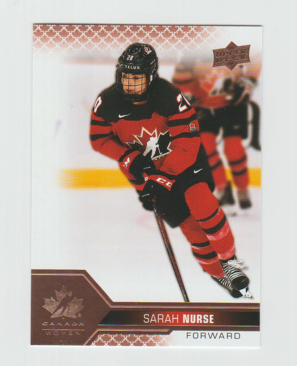 2022-23 Upper Deck Team Canada Juniors Rose Gold #51 Sarah Nurse