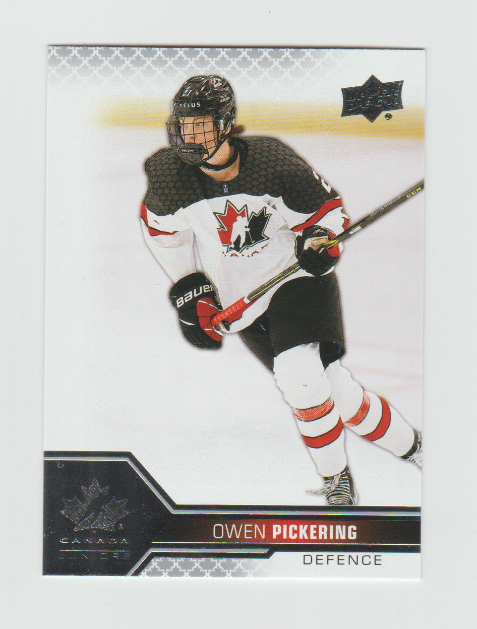 2022-23 Upper Deck Team Canada Juniors #37 Owen Pickering