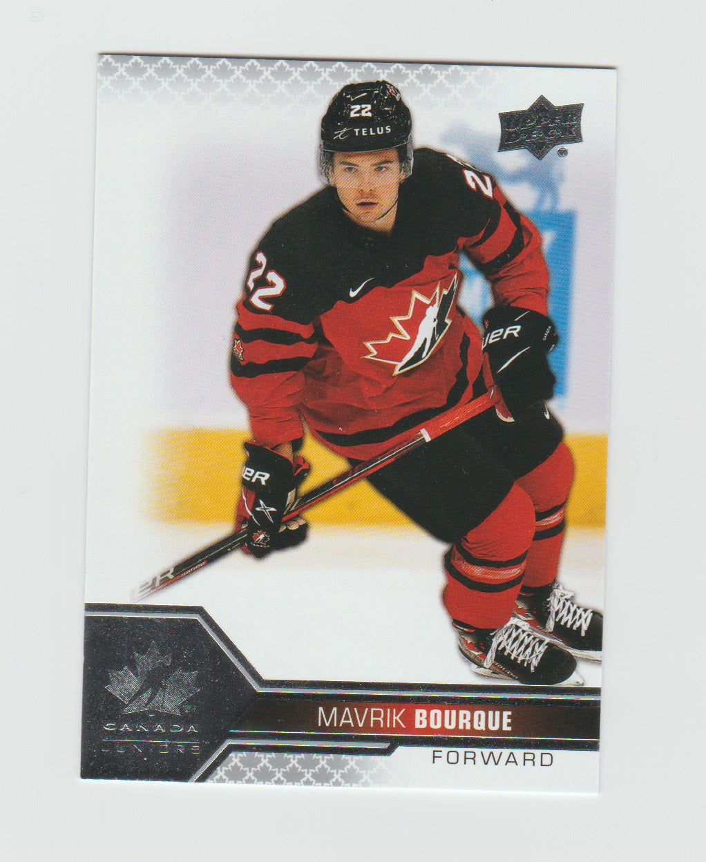 2022-23 Upper Deck Team Canada Juniors #4 Mavrik Bourque