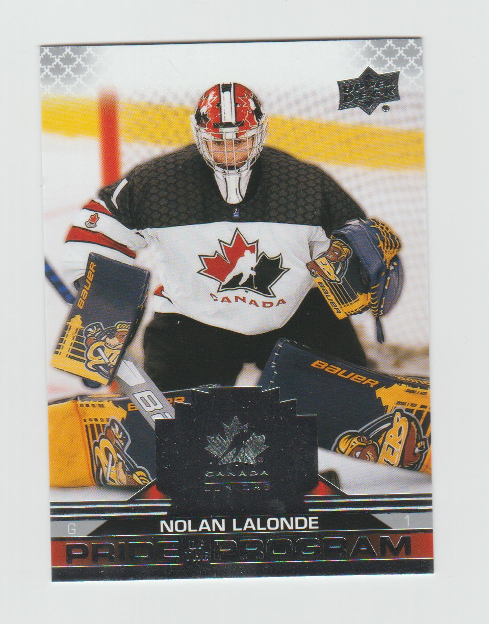 2022-23 Upper Deck Team Canada Juniors #91 Nolan Lalonde