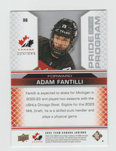 Load image into Gallery viewer, 2022-23 Upper Deck Team Canada Juniors #96 Adam Fantilli

