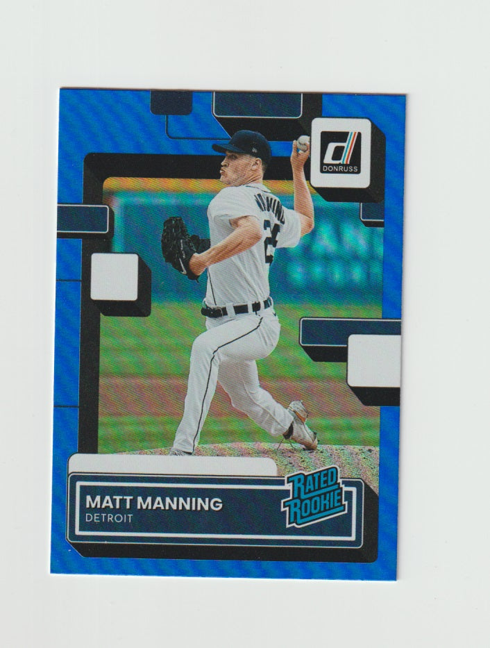 2022 Donruss Holo Blue #33 Matt Manning