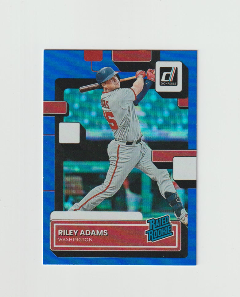 2022 Donruss Holo Blue #75 Riley Adams