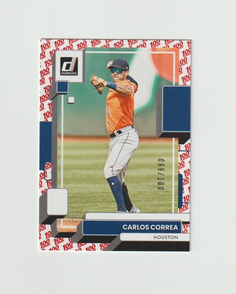 2022 Donruss One Hundred #107 Carlos Correa